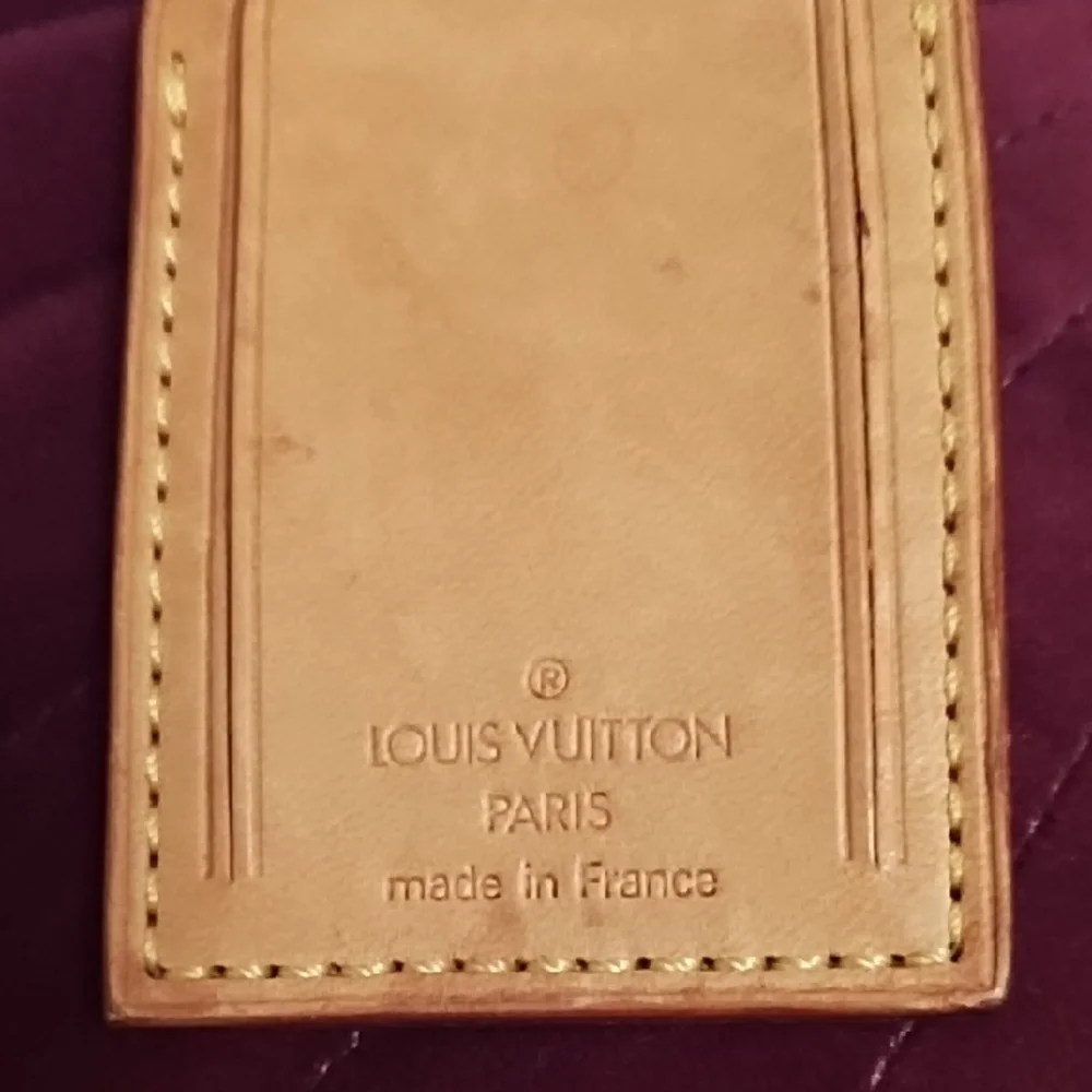 Louis Vuitton Tan Leather Travel Luggage Tag & Poinet Handle
